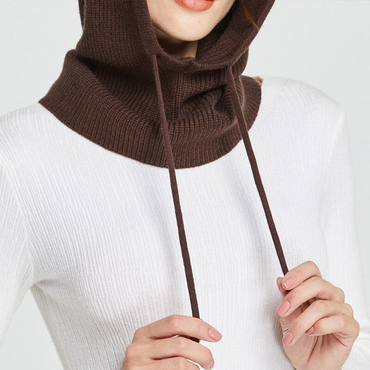 Cagoule femme élégante marron