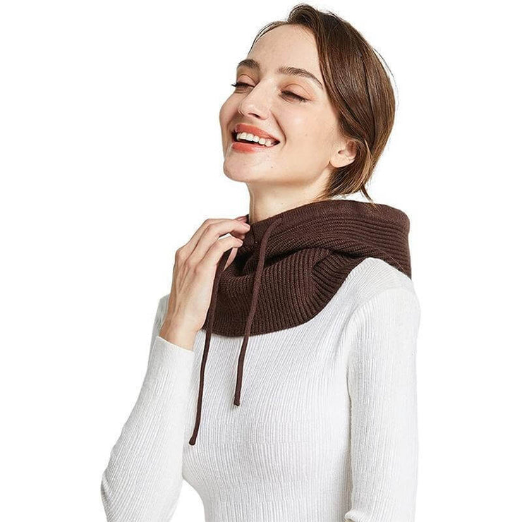 Cagoule femme élégante marron