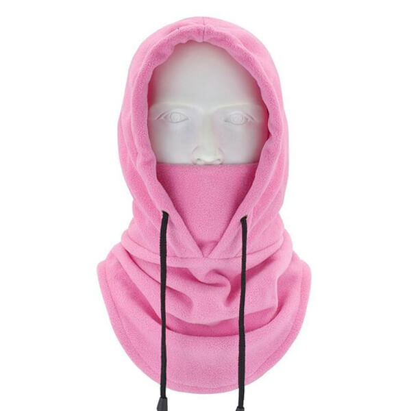 Cagoule rose capuche