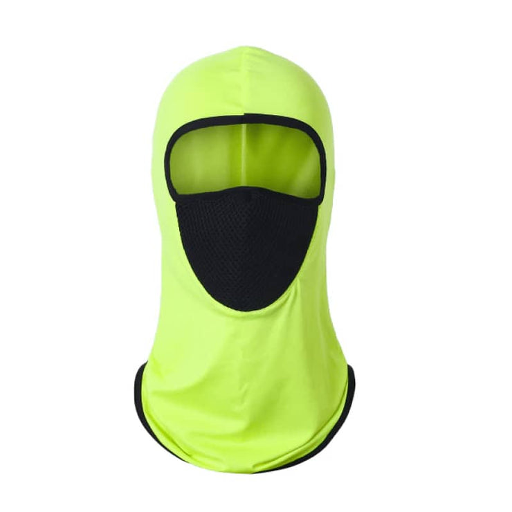 Cagoule moto verte fluo